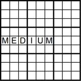 Sudoku 9x9 medium puzzle no.321