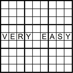 Sudoku 9x9 very easy puzzle no.347