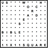 American 11x11 Wordsearch puzzle no.335 - Bible